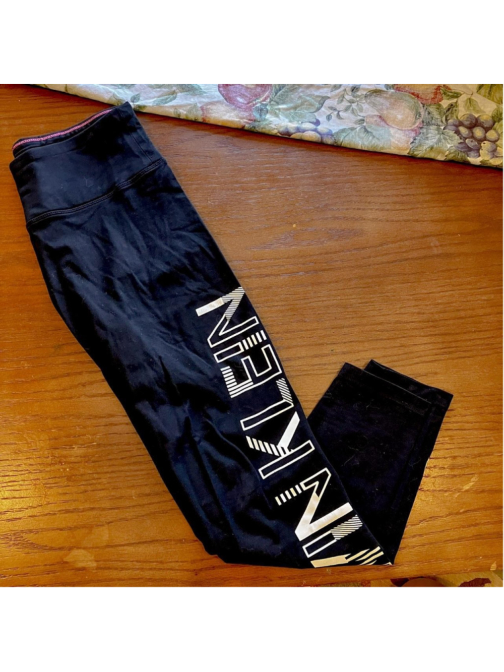 Y2K Calvin Klein Performance Logo Leggings (Small)